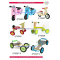 Children's wooden balance bike, colorful cartoon wooden frame, new design 2016